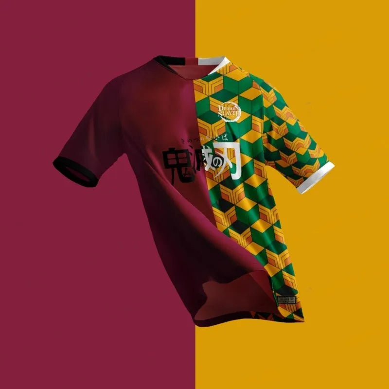 2024 nueva llegada lato Japón Demon Slayer camiseta de dibujos animados dla dzieci rozciągliwy letnia koszulka 3D drukowan