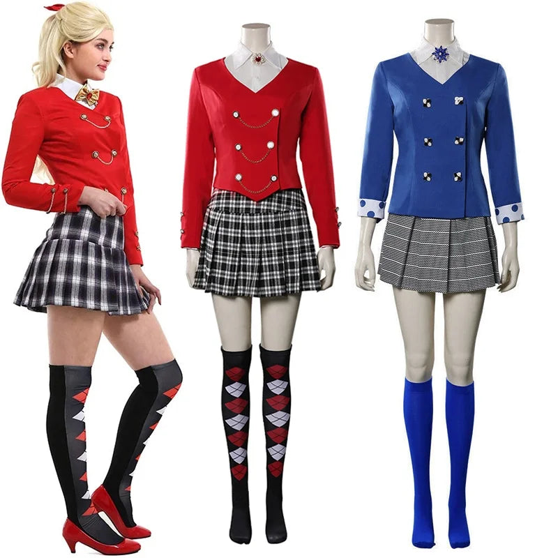 Fantasia feminina de Veronica Sawyer, fantasia de Halloween Heathers, fantasia musical, saia