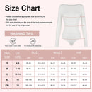 Feminino gola redonda elástico bodysuit manga longa macacão shapewear shaper senhora sexy nova feminina roupas quentes outono inverno