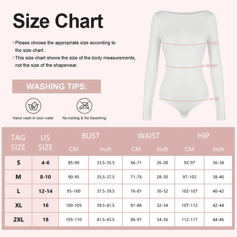 Feminino gola redonda elástico bodysuit manga longa macacão shapewear shaper senhora sexy nova feminina roupas quentes outono inverno