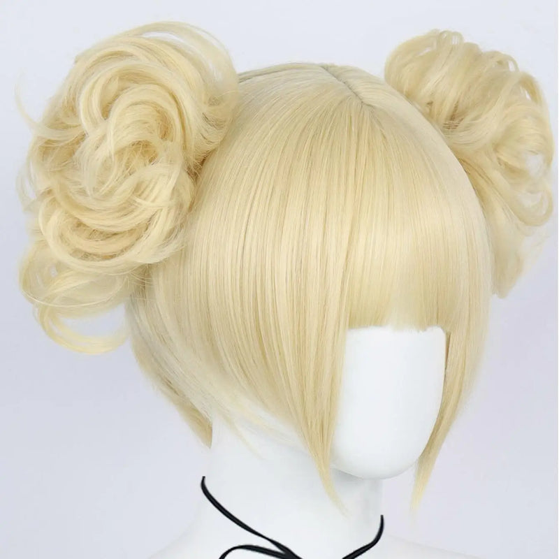 Sintético dourado curto reto 2 tigre clipe cosplay peruca traje feminino