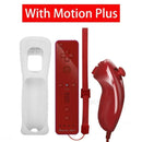2 em 1 controle remoto sem fio bluetooth para wii wii u controle opcional movimento mais gamepad nunchuck conjunto com capa de silicone