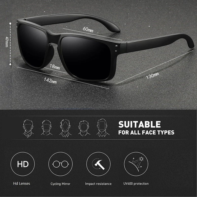 8 pçs moda clássico quadrado uv400 óculos de sol das mulheres dos homens dirigindo colorido na moda leve ao ar livre óculos