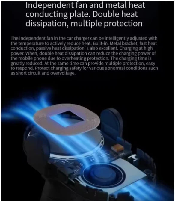 Original Xiaomi Mijia Wireless Car Charger 30W Max Electric Auto Pinch Fast Charging Car Inductive Expansion Phone Holder ﻿