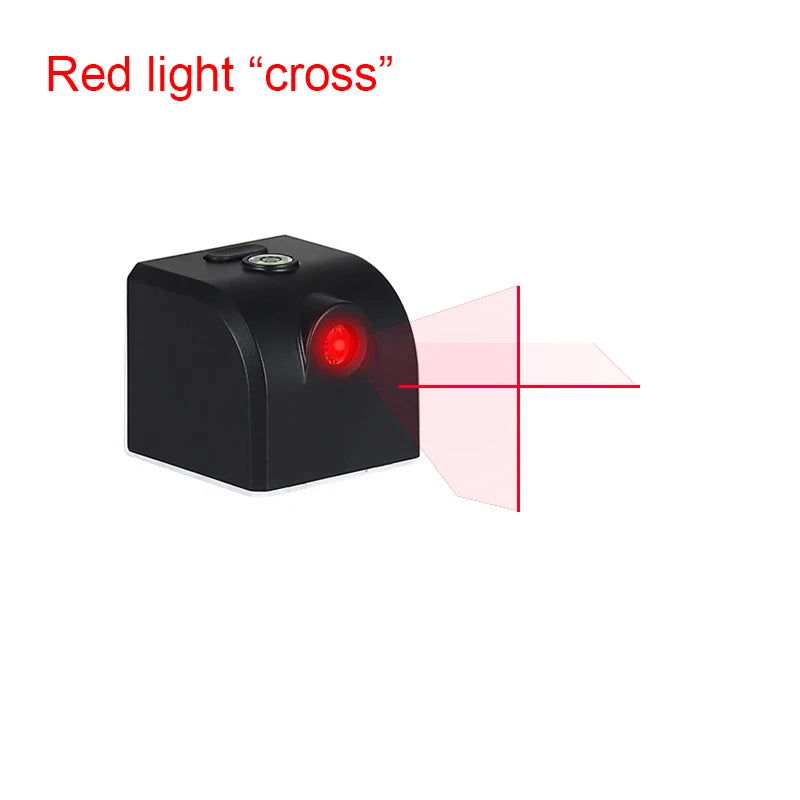 Mini laser nível redlight cruz horizontal linha vertical calibrador ferramenta de medição portátil com função adsorção reparação