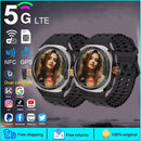 2025 novo relógio inteligente 4g/5g sim completo netcom wifi nfc gps 32gb relógios para homem 32gb de armazenamento câmera hd smartwatch para ios/android