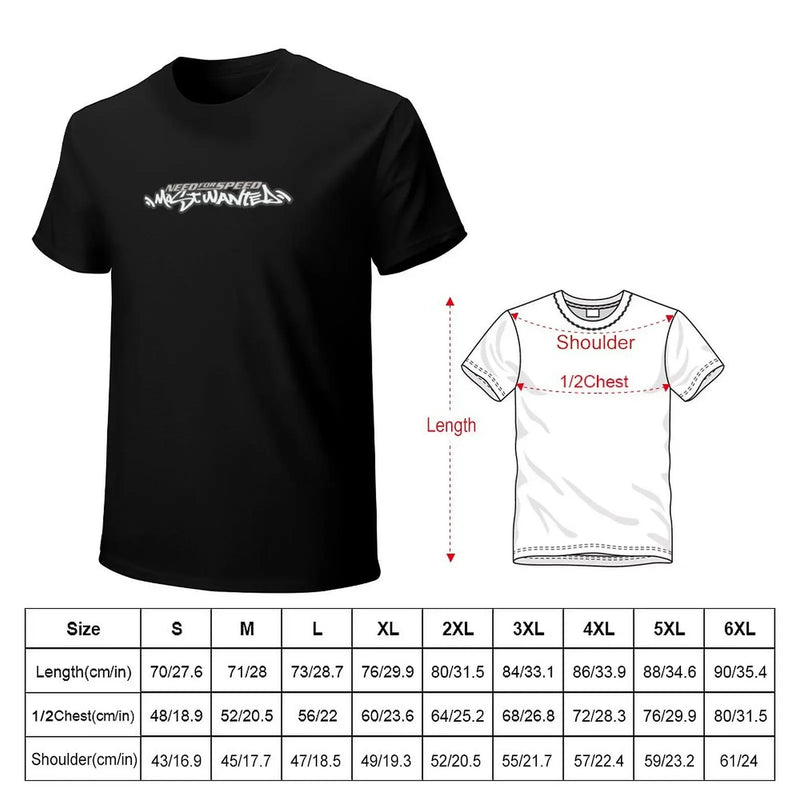 NFS Most Wanted T-Shirt Boys Whites Funny T-shirts Rapper Graphic Tees Summer Top Fruit of The Loom Mens T Shirts