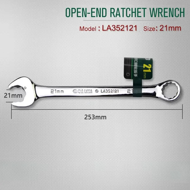 Laoa 8-27mm chave de catraca de extremidade aberta combinação chave de soquete de catraca chave universal ferramenta manual de reparo de carro de bicicleta