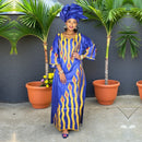 Traje africano para mulheres Abaya bordado plus size elegante festa vestido de igreja