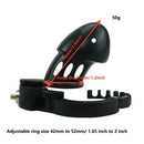 Masculino pequeno pênis gaiola anel ajustável bloqueio bondage pássaro castidade gaiola cinto galo anel escravo contenção instrutor homem brinquedo sexual