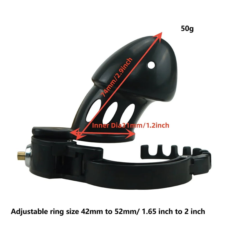 Masculino pequeno pênis gaiola anel ajustável bloqueio bondage pássaro castidade gaiola cinto galo anel escravo contenção instrutor homem brinquedo sexual