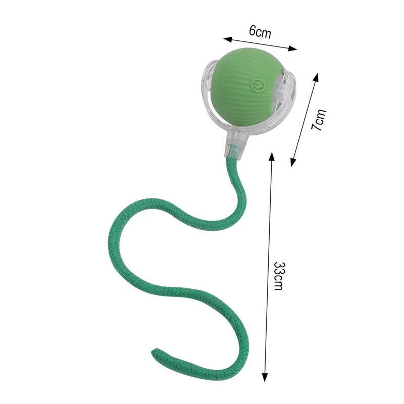 Interactive Cat Toys Ball Auto Electric Rolling Ball Toys for Cats/Kitty Pets Smart Automatic Teaser USB Rechargeable