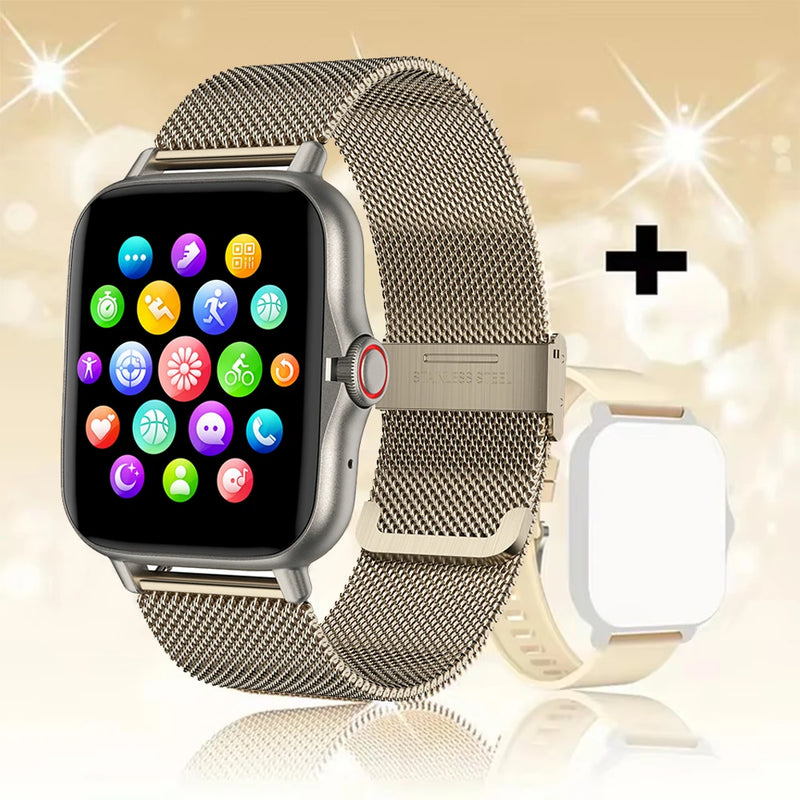 Android Phone Smart Watch para homens e mulheres, 1,44 "tela colorida, Bluetooth Call, oxigênio no sangue, monitoramento de pressão, 2024