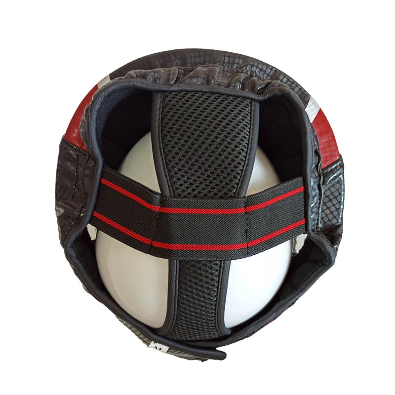 Adults Children MMA Sanda Muay Thai Full-Covered Shock Headgear Training Protective Equipment Boxing Helmet  boxing head guard