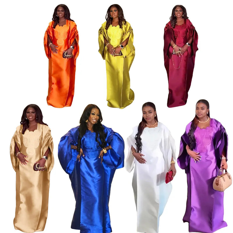 Abayas African Dresses for Women 2025 Traditional Africa Clothing Dashiki Ankara Outfits Gown Robe Muslim Kaftan Maxi Long Dress