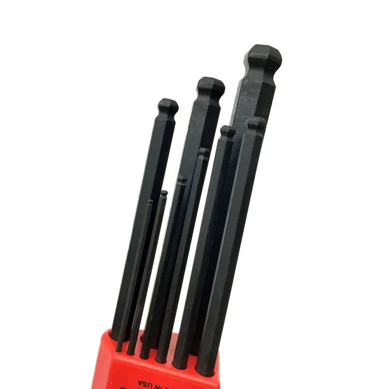Conjunto de chave allen métrica BONDHUS, chave esférica em L, conjunto de chave sextavada estendida, ferramenta de reparo 10946/10992/10995/10999