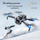 Novo s1s mini drone profissional 8k hd câmera evitar obstáculos fotografia aérea sem escova dobrável quadcopter