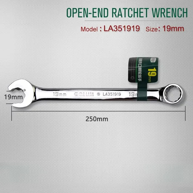 Laoa 8-27mm chave de catraca de extremidade aberta combinação chave de soquete de catraca chave universal ferramenta manual de reparo de carro de bicicleta