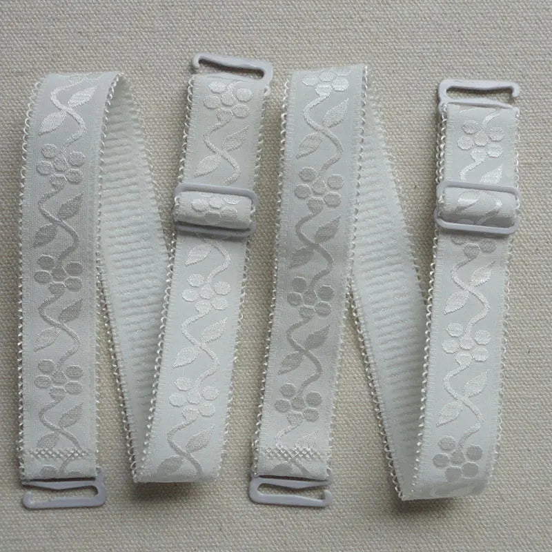 Candy Color Elastic Underwear Shoulder Strap Lace Lace Elastic Bra Strap 1.8cm Wide Soft and Comfortable Women's Bra Strap