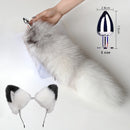 Orelhas de raposa e anal butt plug cauda brinquedos sexuais para mulheres suave anal plug cauda longa sm cospaly jogar para casais brinquedos adultos eróticos