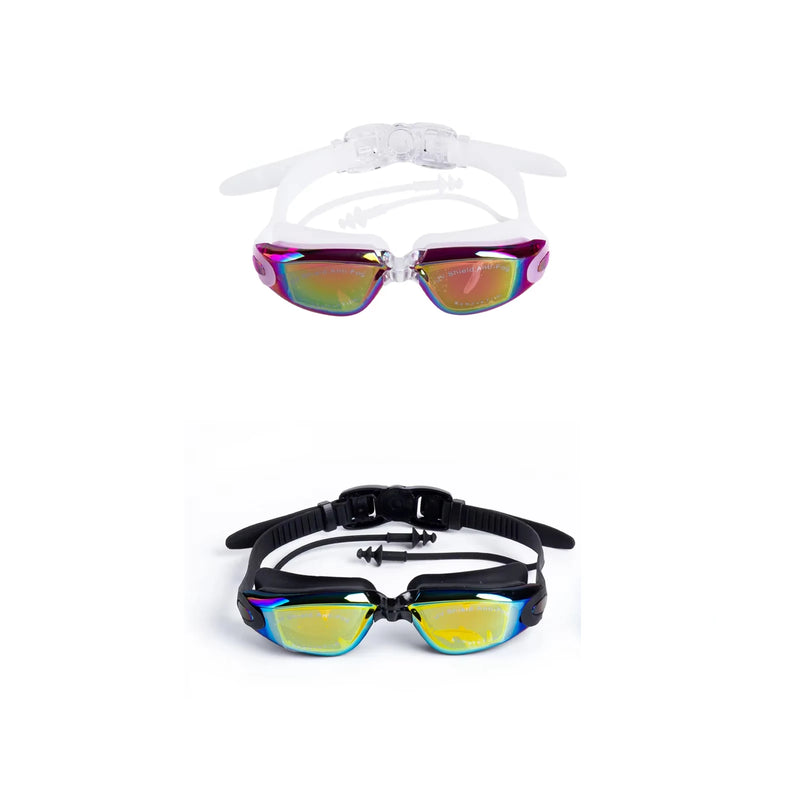 Óculos de natação Óculos de natação de armação grande HD grande angular antiembaçante proteção UV Óculos de natação para adultos sem vazamento
