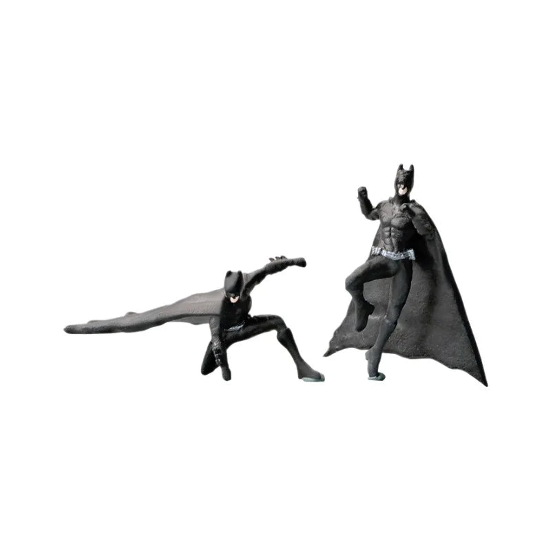 1:64 Anime Batman Mini Doll Model miniature Scene Model DIY Sand table landscaping collect ornament Gifts