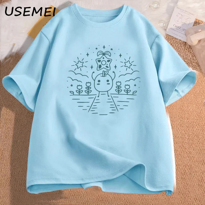 Stardew Valley Gaming T Shirts Harajuku Pullover Stardew Video Game T-shirt Cotton Short Sleeeve Streetwear O Neck Loose Tshirts