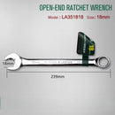 Laoa 8-27mm chave de catraca de extremidade aberta combinação chave de soquete de catraca chave universal ferramenta manual de reparo de carro de bicicleta