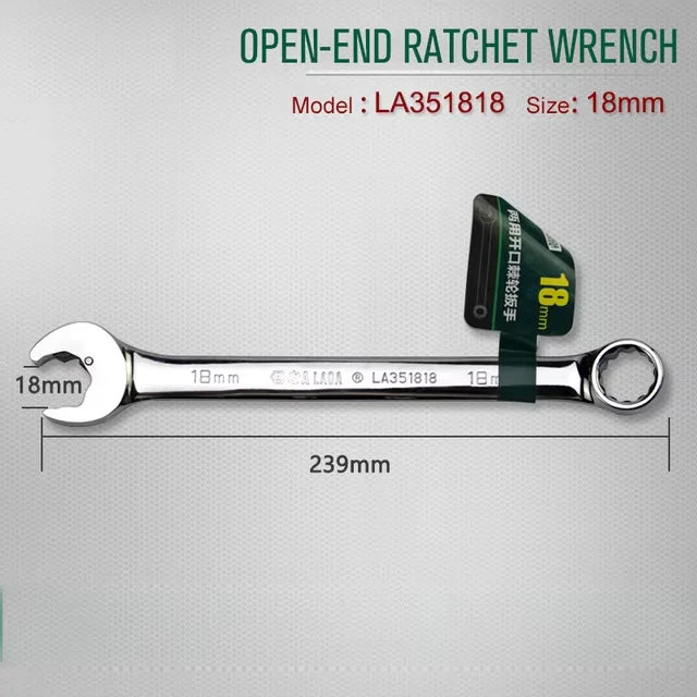 Laoa 8-27mm chave de catraca de extremidade aberta combinação chave de soquete de catraca chave universal ferramenta manual de reparo de carro de bicicleta