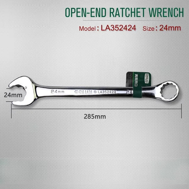 Laoa 8-27mm chave de catraca de extremidade aberta combinação chave de soquete de catraca chave universal ferramenta manual de reparo de carro de bicicleta