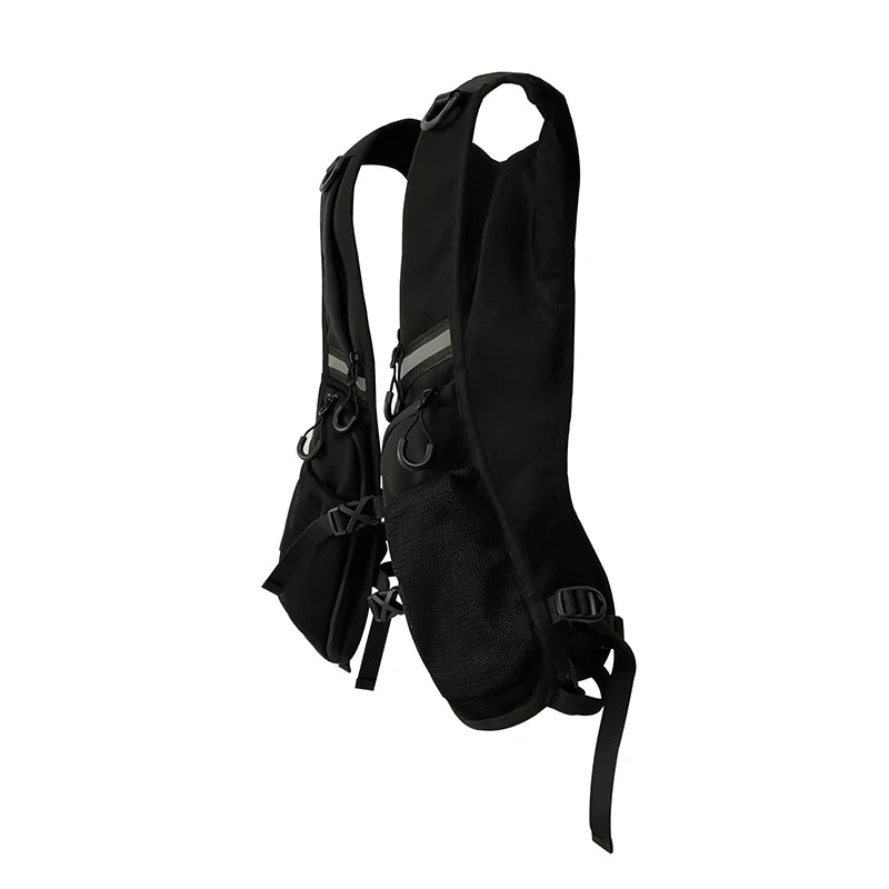 Design reflexivo saco de equipamento de peito para homens hip-hop streetwear colete tático mochilas unisex multi-bolsos sacos de peito de armazenamento