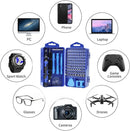 Conjunto de chave de fenda de precisão 115 em 1 kit de ferramentas de reparo com kit de chave magnética, conjunto de chave de fenda de precisão eletrônica com caixa