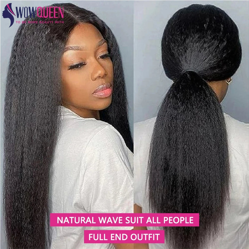 30 32 Inch Kinky Straight Human Hair Bundles Yaki Straight Brazilian Raw Hair Bundles 100% Remy Human Hair Extensions 1/3/4pcs