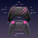 Controlador de jogos sem fio EasySMX X05 Bluetooth Gamepad compatível com PC/Switch/Telefone/TV/Steam, efeito Hall RGB, preto