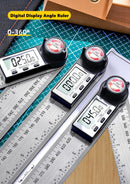 Escala detectora de régua de ângulo digital, 200/300/500mm, adequada para ferramentas de medição de marcenaria, ferramentas multifuncionais de alta precisão