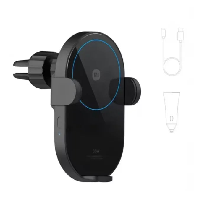 Original Xiaomi Mijia Wireless Car Charger 30W Max Electric Auto Pinch Fast Charging Car Inductive Expansion Phone Holder ﻿