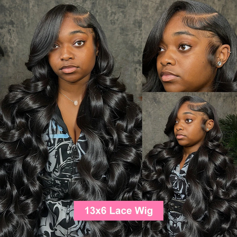 220 Density HD 32 36 Inch 13x4 Lace Front Wigs 13x6 Body Wave Lace Frontal Wig Water Waves Brazilian Wigs Pre Plucked Hairline