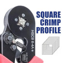 Ferramentas de friso de virola de mangas finais hsc8 6-4a auto-ajustável AWG23-7/0.25-10mm2 alicate de friso de fio de catraca quadrado