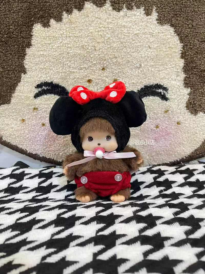 In Stock 15cm Mongon Monkey Kawaii Doll Keychain Bag Pendants Toy Hand Puppet Decompression Children Cute Gift Decoration Gift