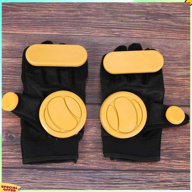 TURE Skateboard Gloves Downhill Slide Gloves Fire Stone Flint Sparks Longboard Gloves Protective Gear/Pad Downhill Slide Gloves
