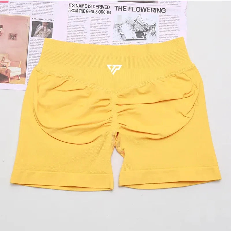 Alta qualidade de boa qualidade esportes femininos estiramento shorts de fitness yoga treinamento correndo pilates apertado yoga shorts