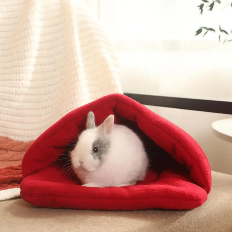 Cat Sleeping Bag Soft Kitten Mat Fleece Rabbits Bed Breathable Sweat-absorbent Warm Nest for Teddy Kennel Pig Hamster Cat Nest