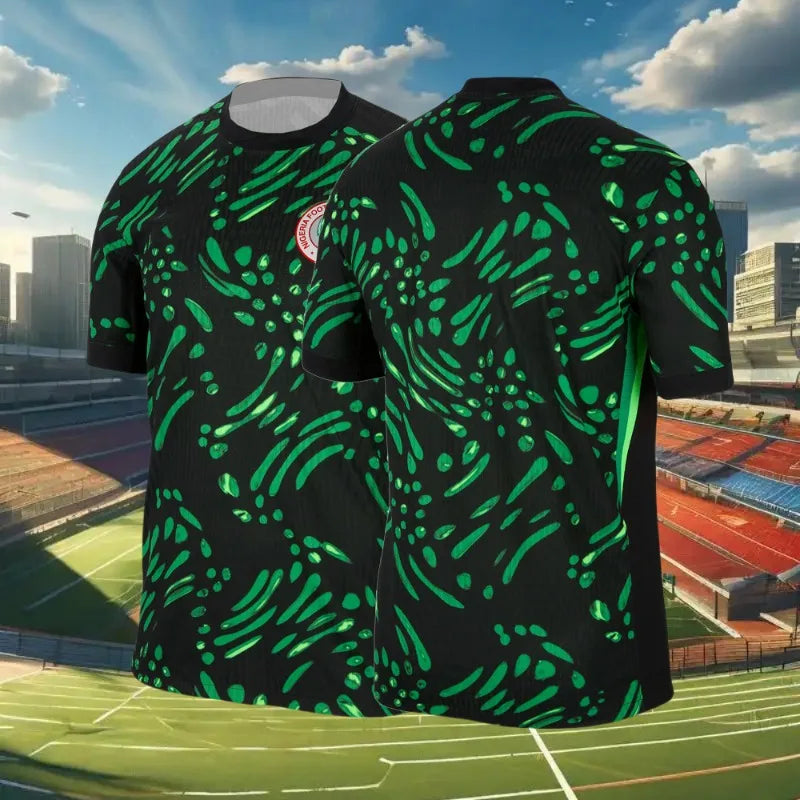 Football Jersey Nigeria 2025 Away Jersey Men Women Shirts Sports Casual 3D Printed Breathable Quick-Drying Oversized Clothes