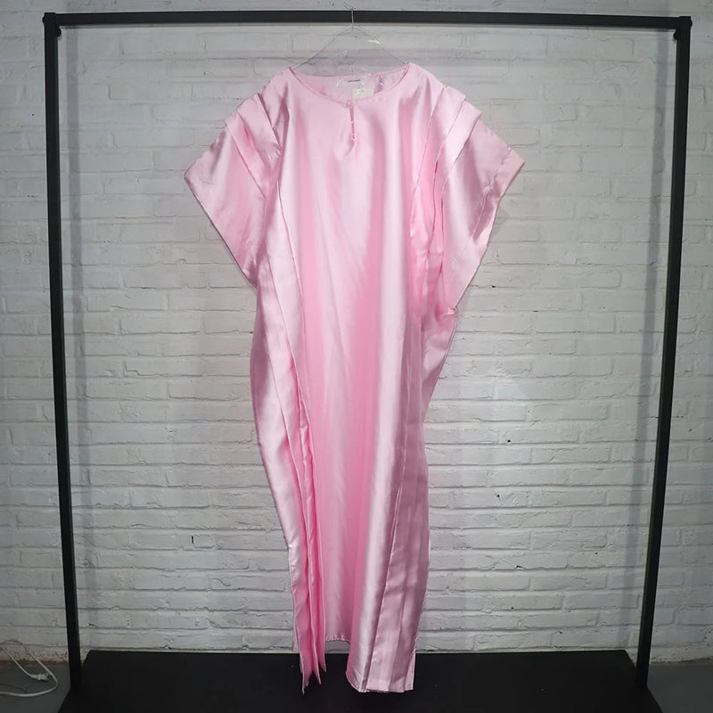 Traje vestido étnico africano com um lenço, tecido personalizado, moda temperamento