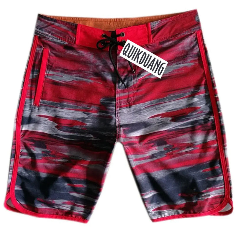 Quick-Dry Waterproof Beachshorts Men's Swimming Trunks Casual Bermuda Spandex Surf Pants Physique Competition Board Shorts L01