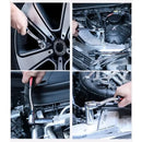 Juego de llaves de tubo de 1/4 3/8 1/2 polegada, llave de trinquete multifuncional para bicicleta, motocicleta, herramienta de r