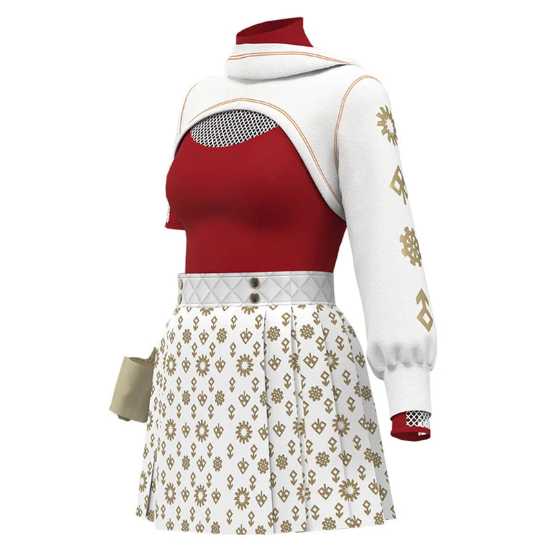 Kids Nova Cosplay Costume 2025 TV Zombies Roleplay Children Coat Skirts Pants Performance Hooded Clothing Halloween Party Suit