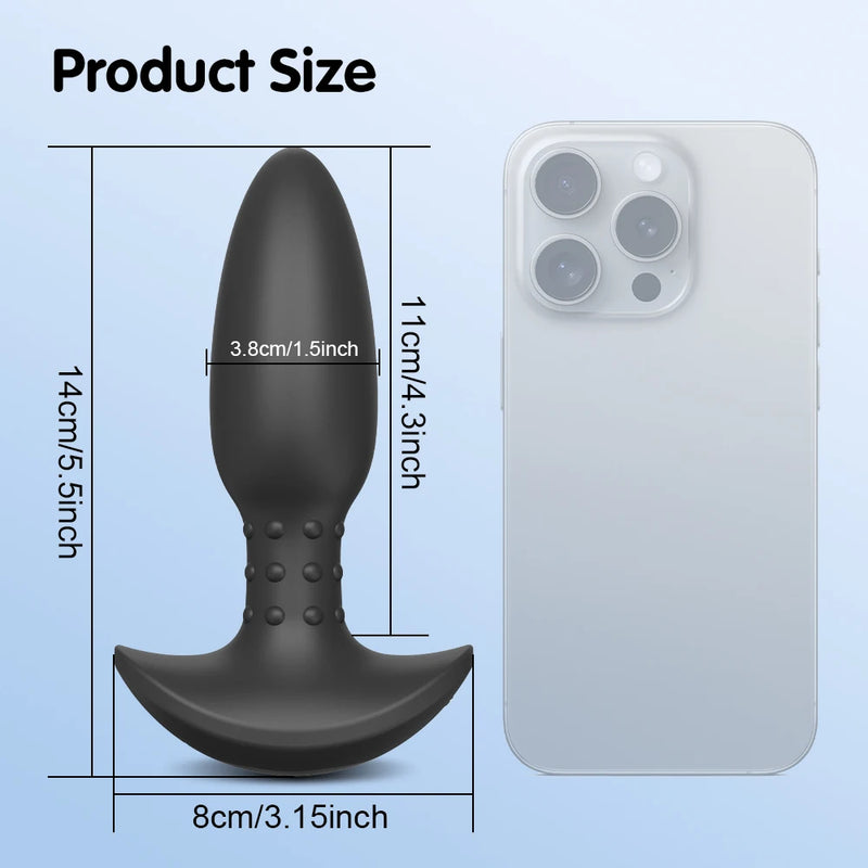 APP Anal Plug Butt Plug Brinquedos Sexuais para Homens Wiggle Massageador de Próstata 360 °   Brinquedo sexual vibrador anal vibratório de rotação para mulheres masculinas