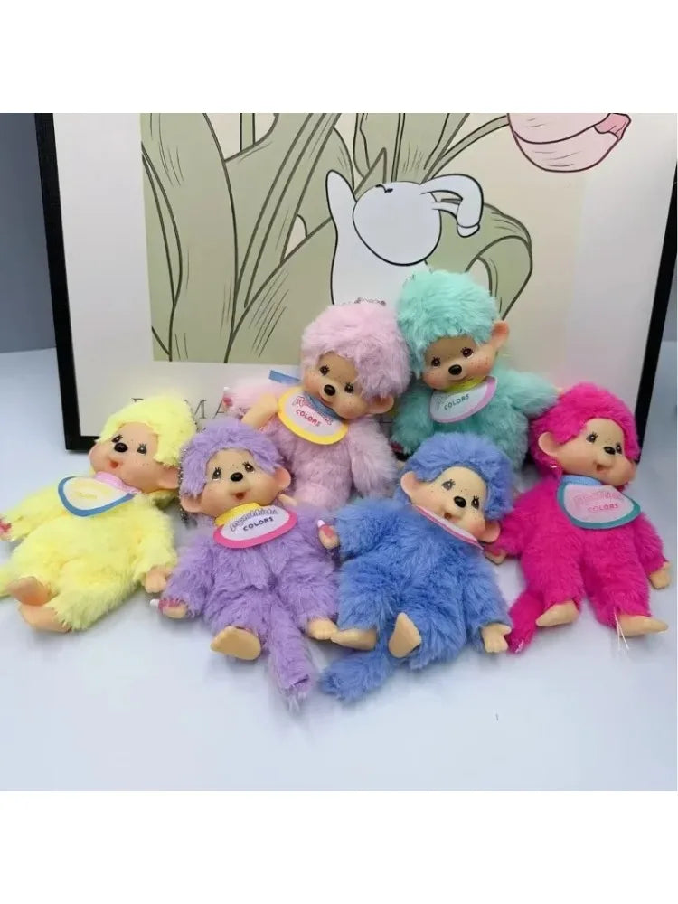 Anime Monchhichi Pendant Plush Doll - Cute Cartoon Character Standing Transformation Claw Machine Toy Multiple Selection Availab