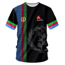 3D impresso encaixotado top manga curta para homens e mulheres, t-shirt Africano, Boxed Flag, Eritrea Little Woman